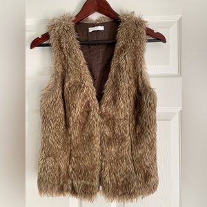 Faux fur vest